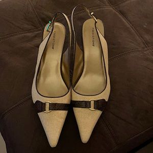 Never worn kitten-heeled fashionable shoes!